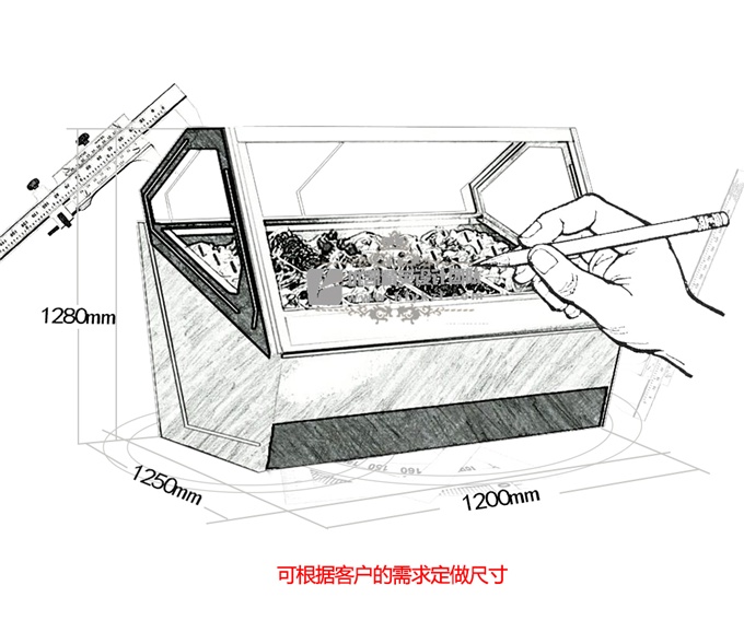 優(yōu)凱-VIP-BQX3冰淇淋展示柜（廠長推薦）