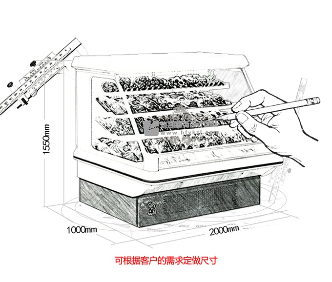 SG-TD型半高水果保鮮柜（暢銷產品）